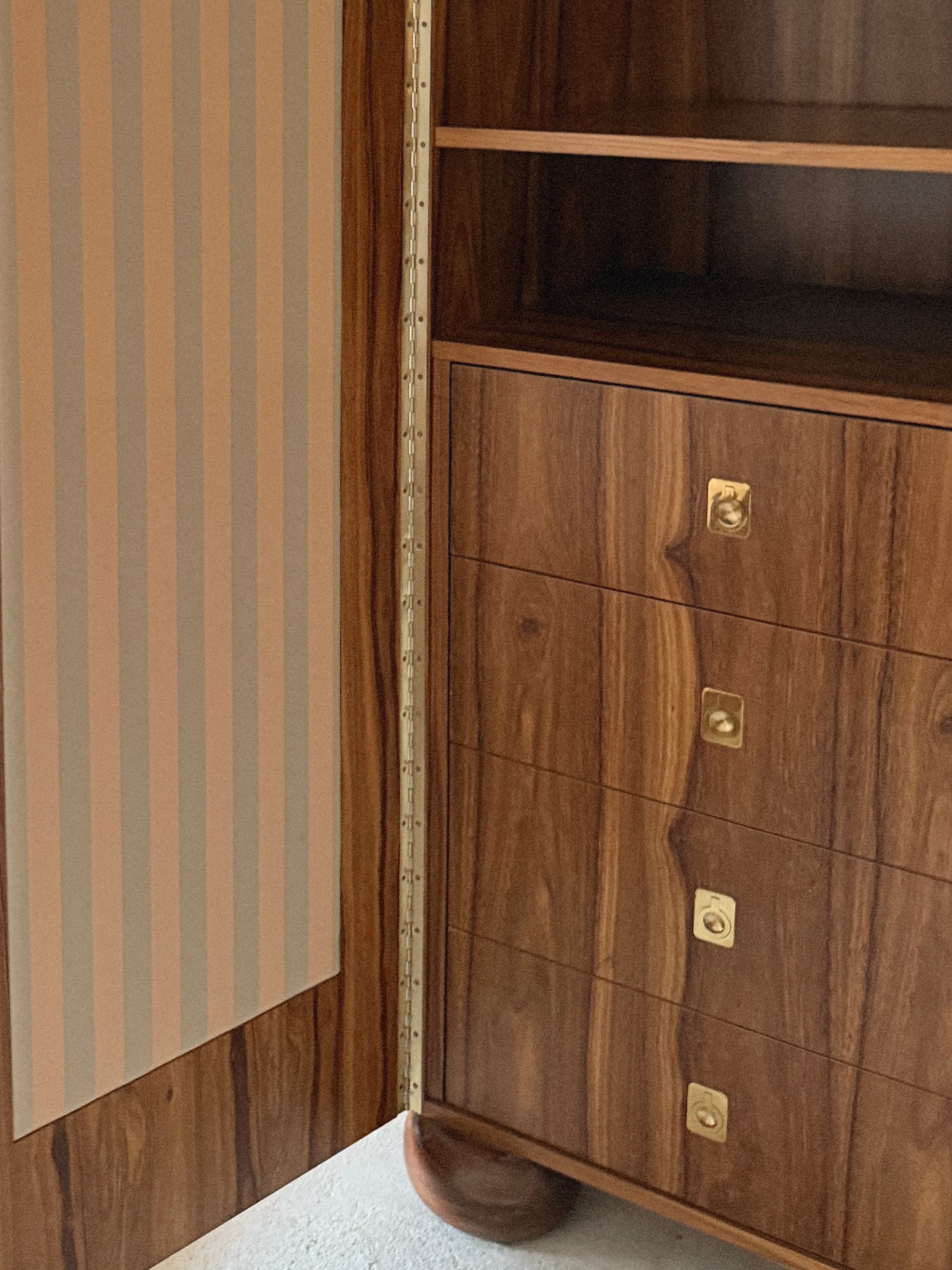Art Deco Style Inlay Cabinets