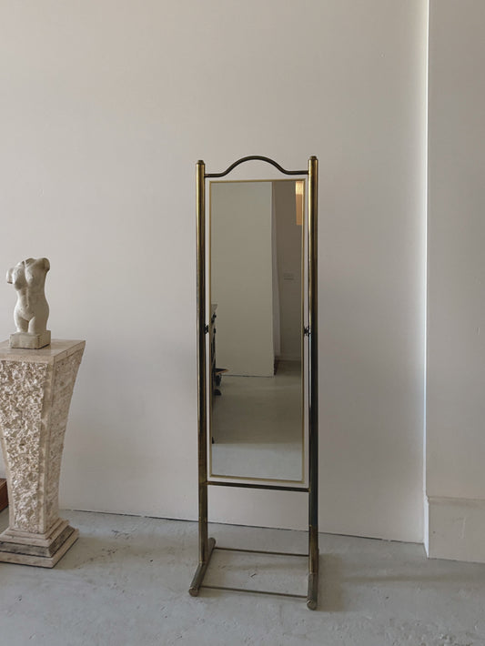 Brass Standing Mirror