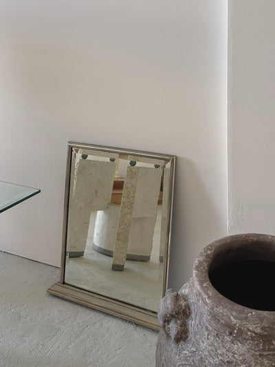 Vintage Silver Ledge Mirror