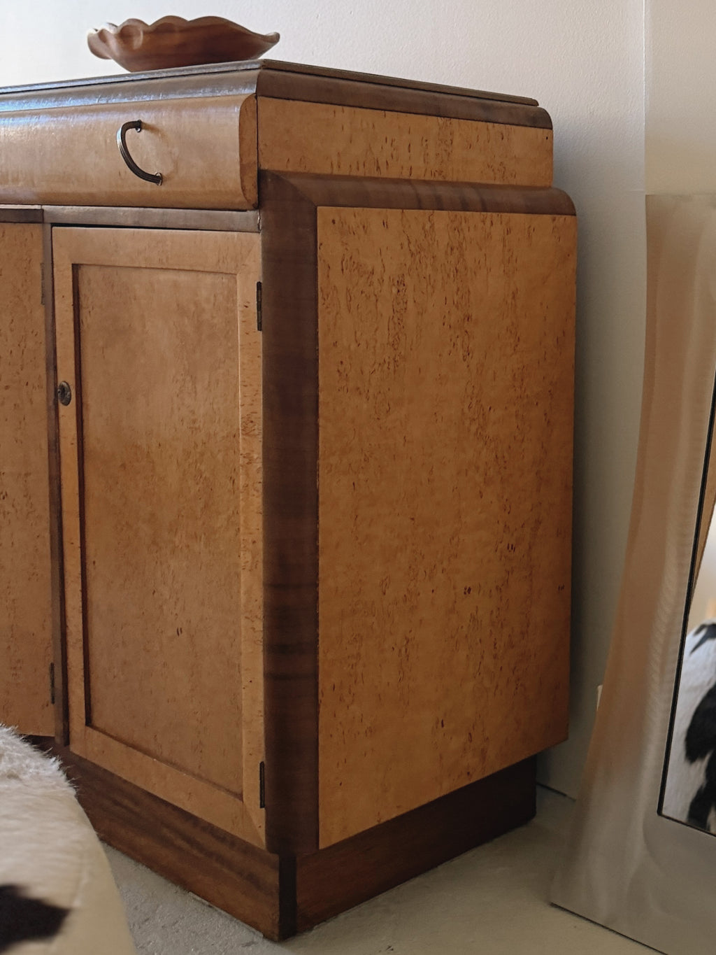 Art Deco Burl Sideboard