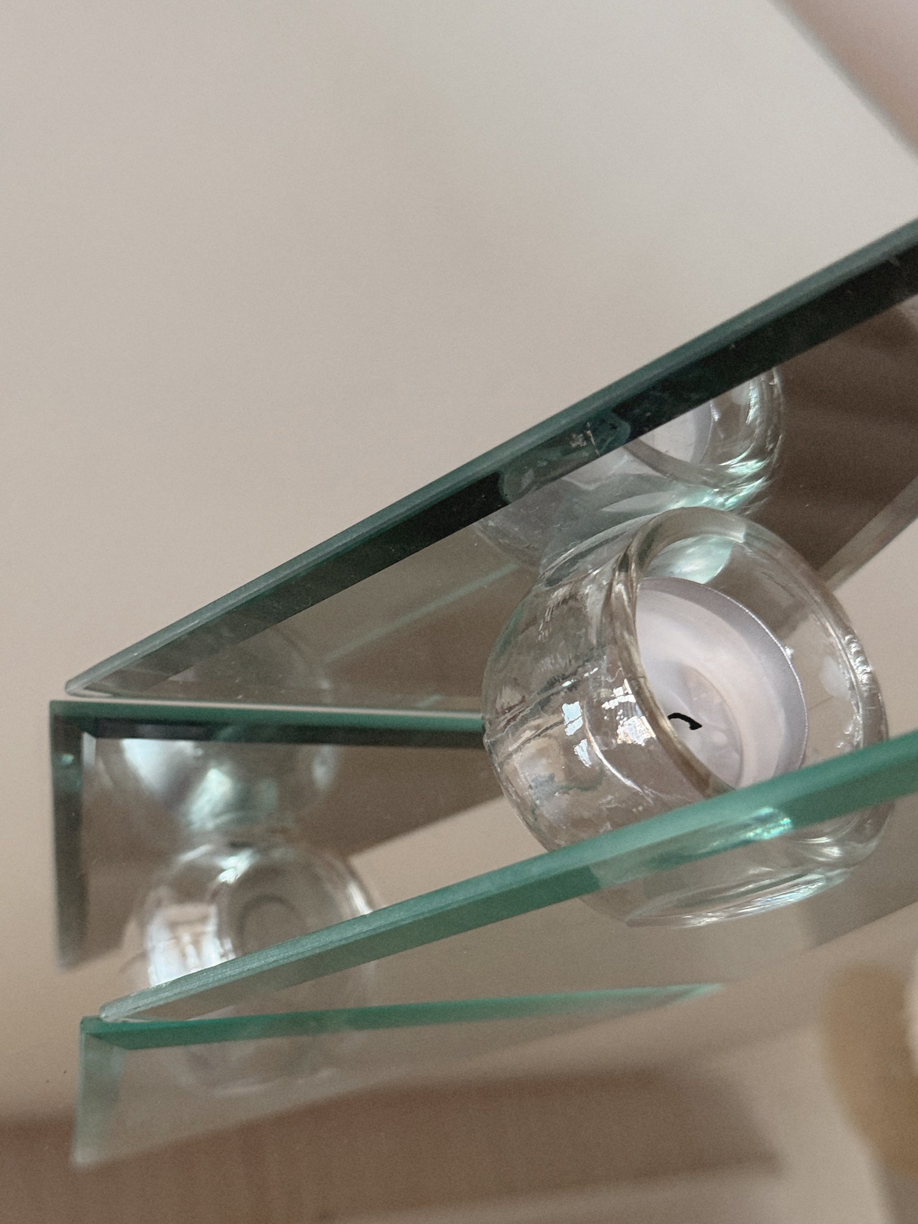 Triangle Mirror Candle Holder