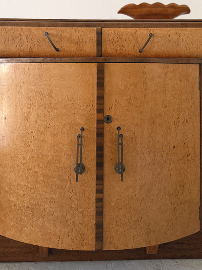 Art Deco Burl Sideboard