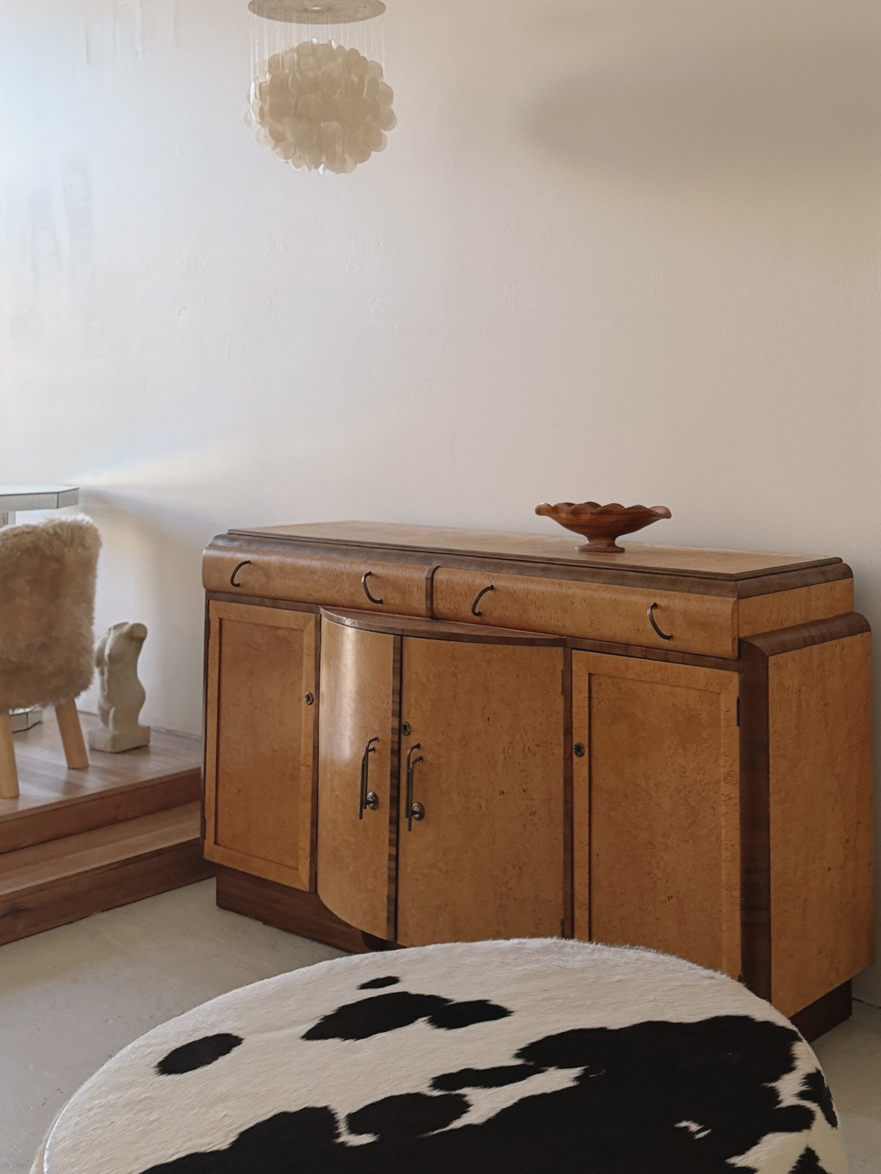 Art Deco Burl Sideboard