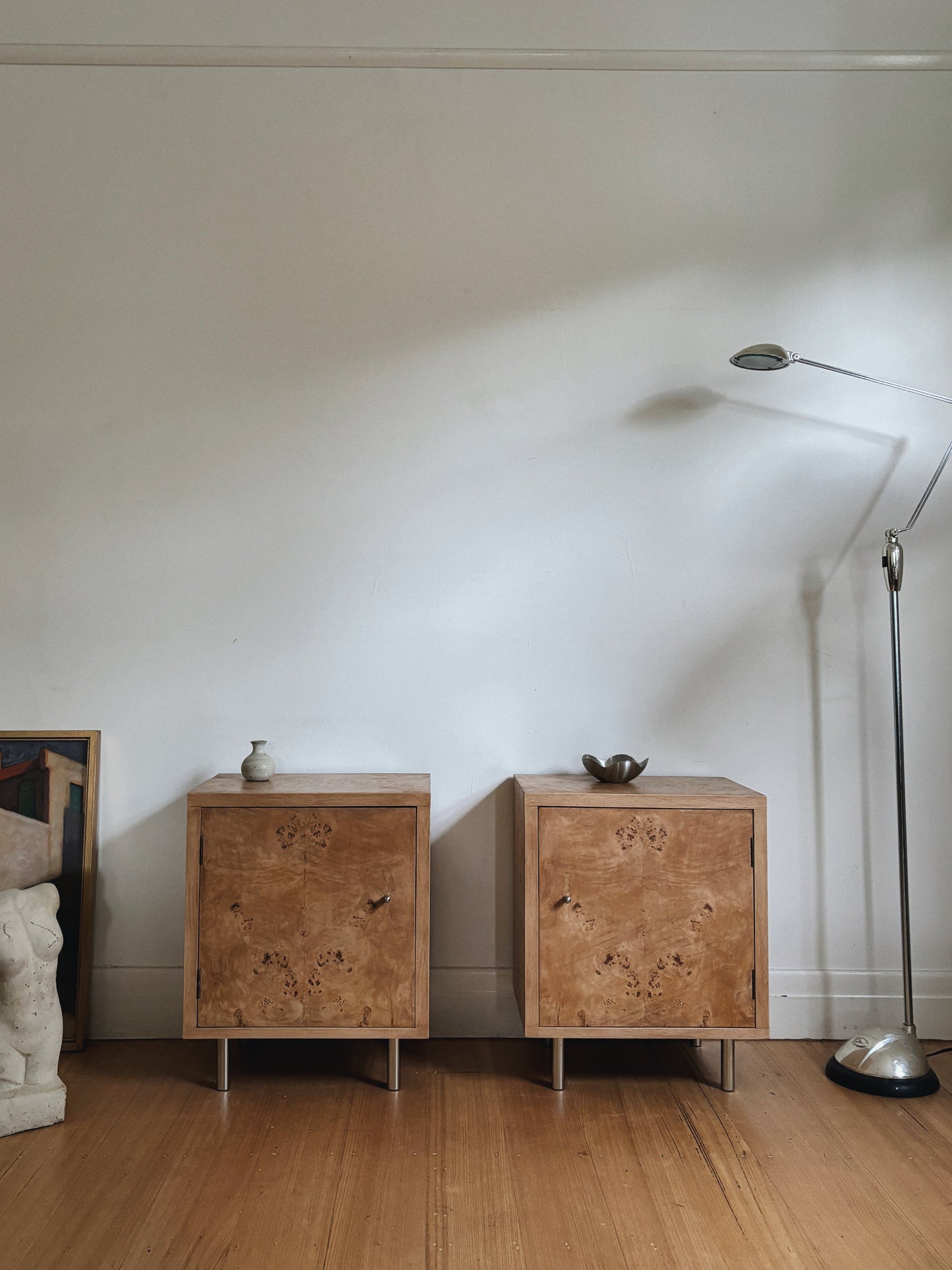 Burl Bedside Tables