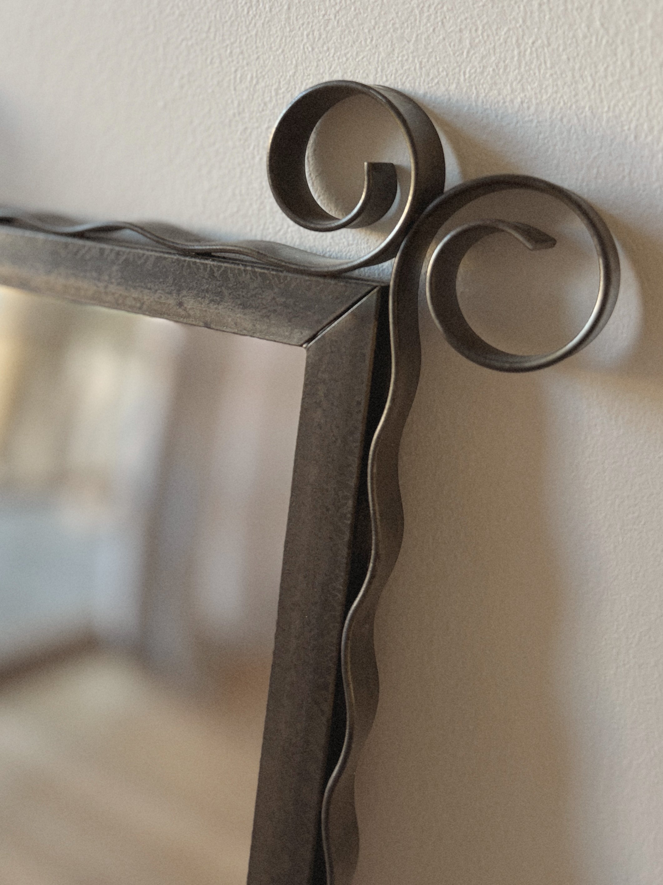 Curly Steel Mirror