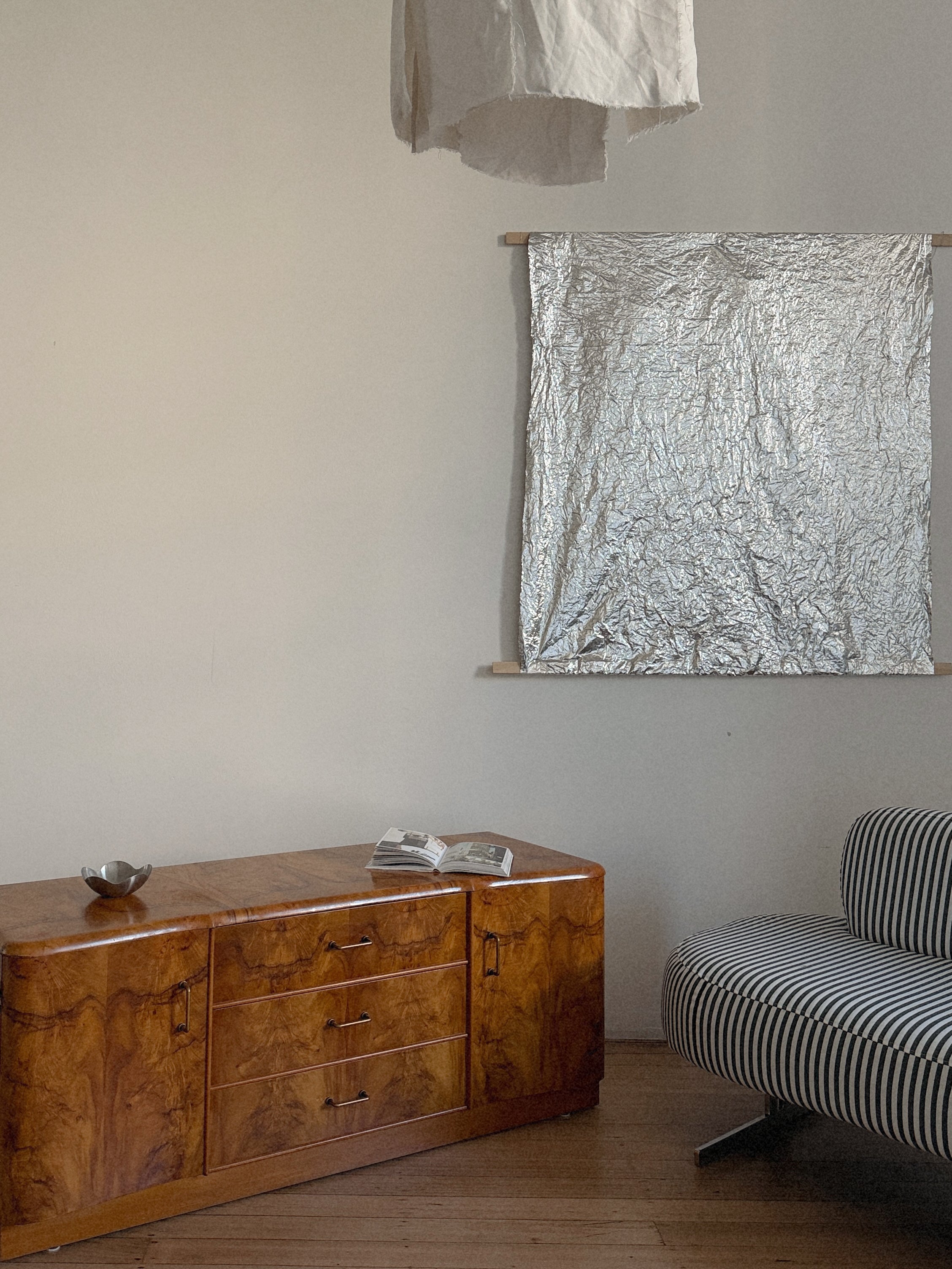 Walnut Burl Low Sideboard