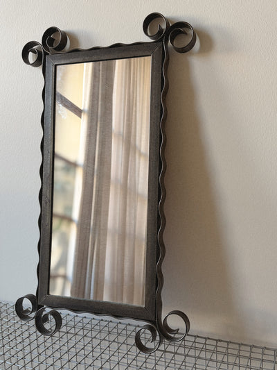 Curly Steel Mirror