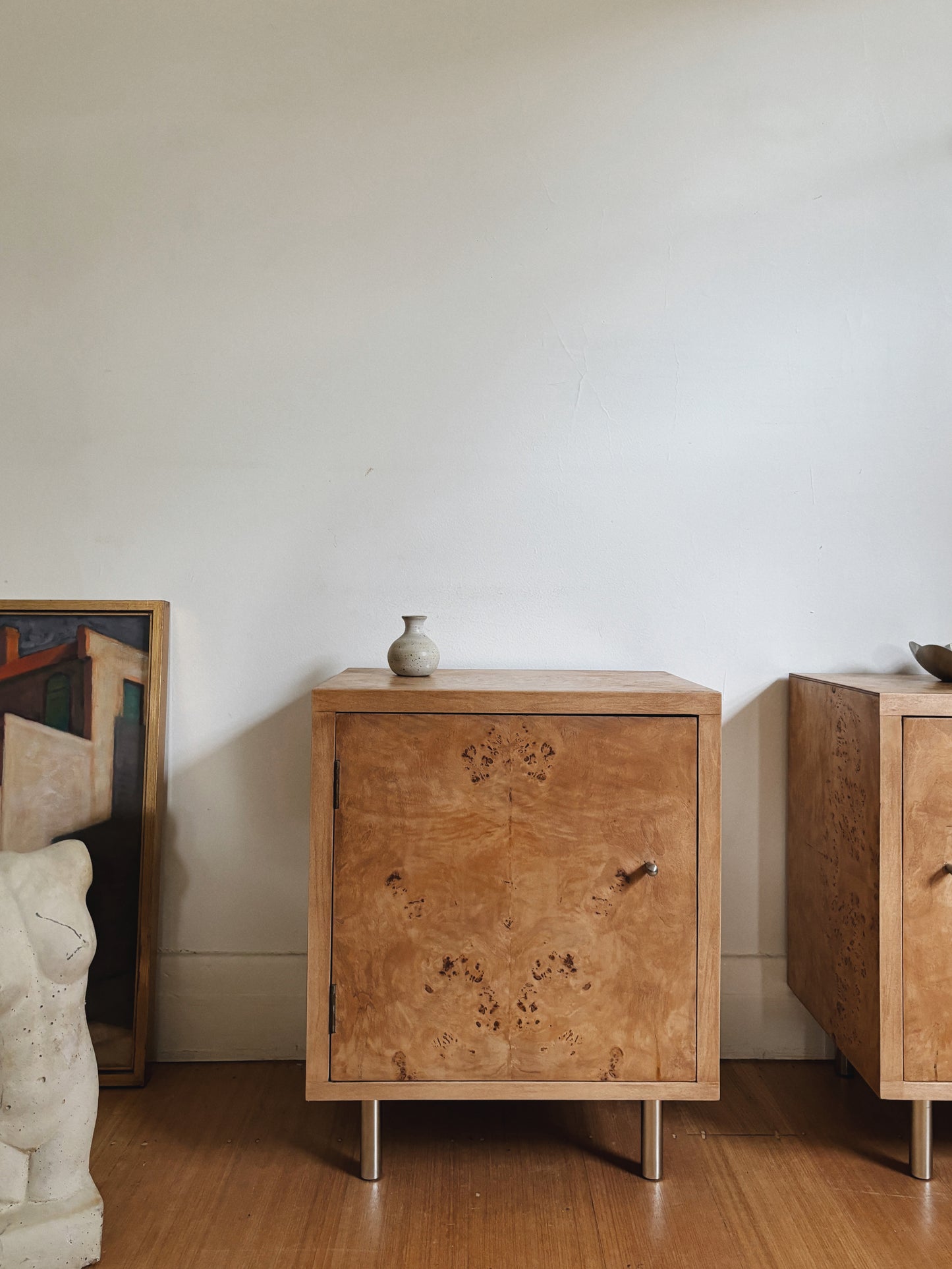 Burl Bedside Tables