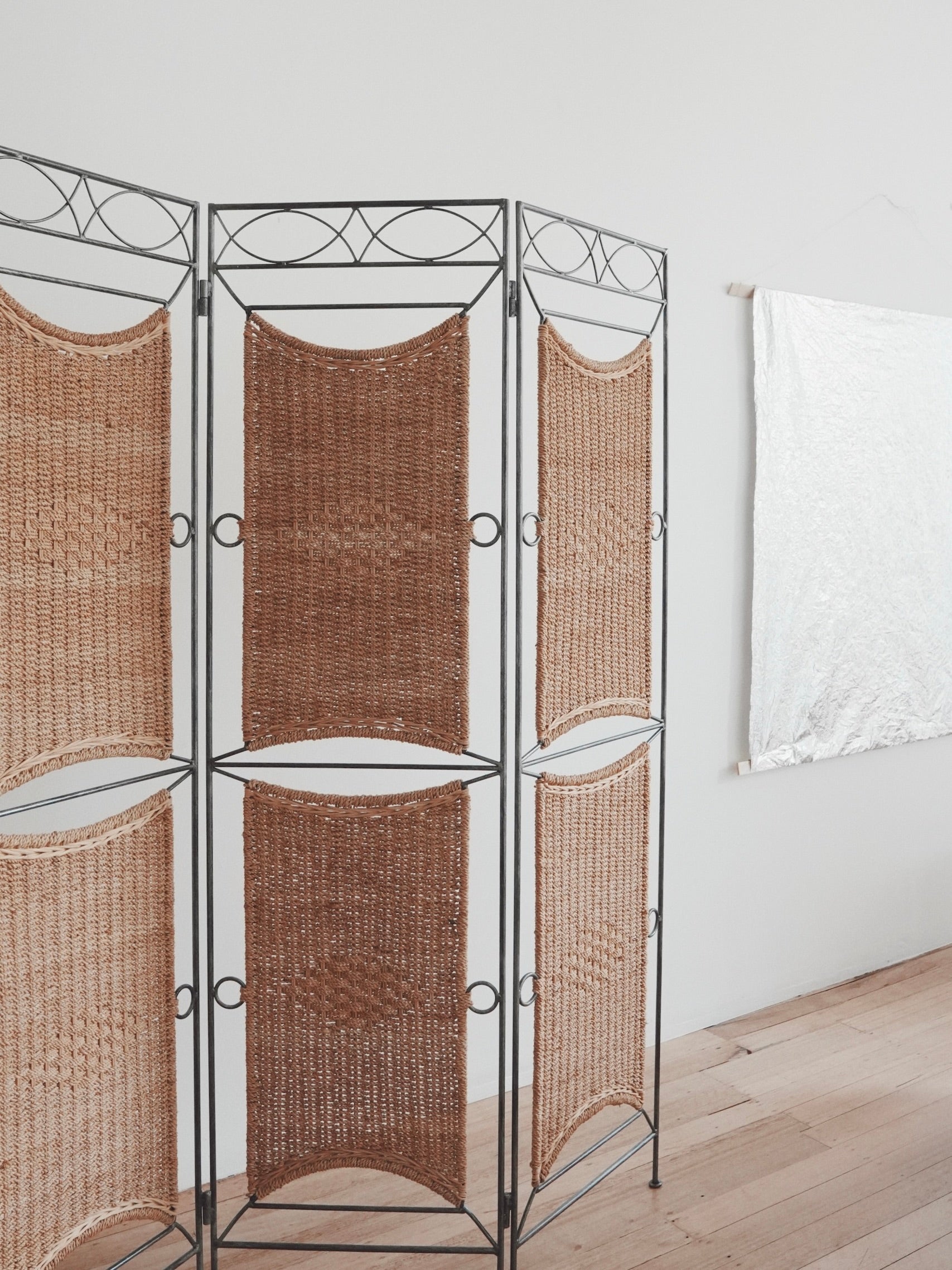 Wrought Iron Folding Screen