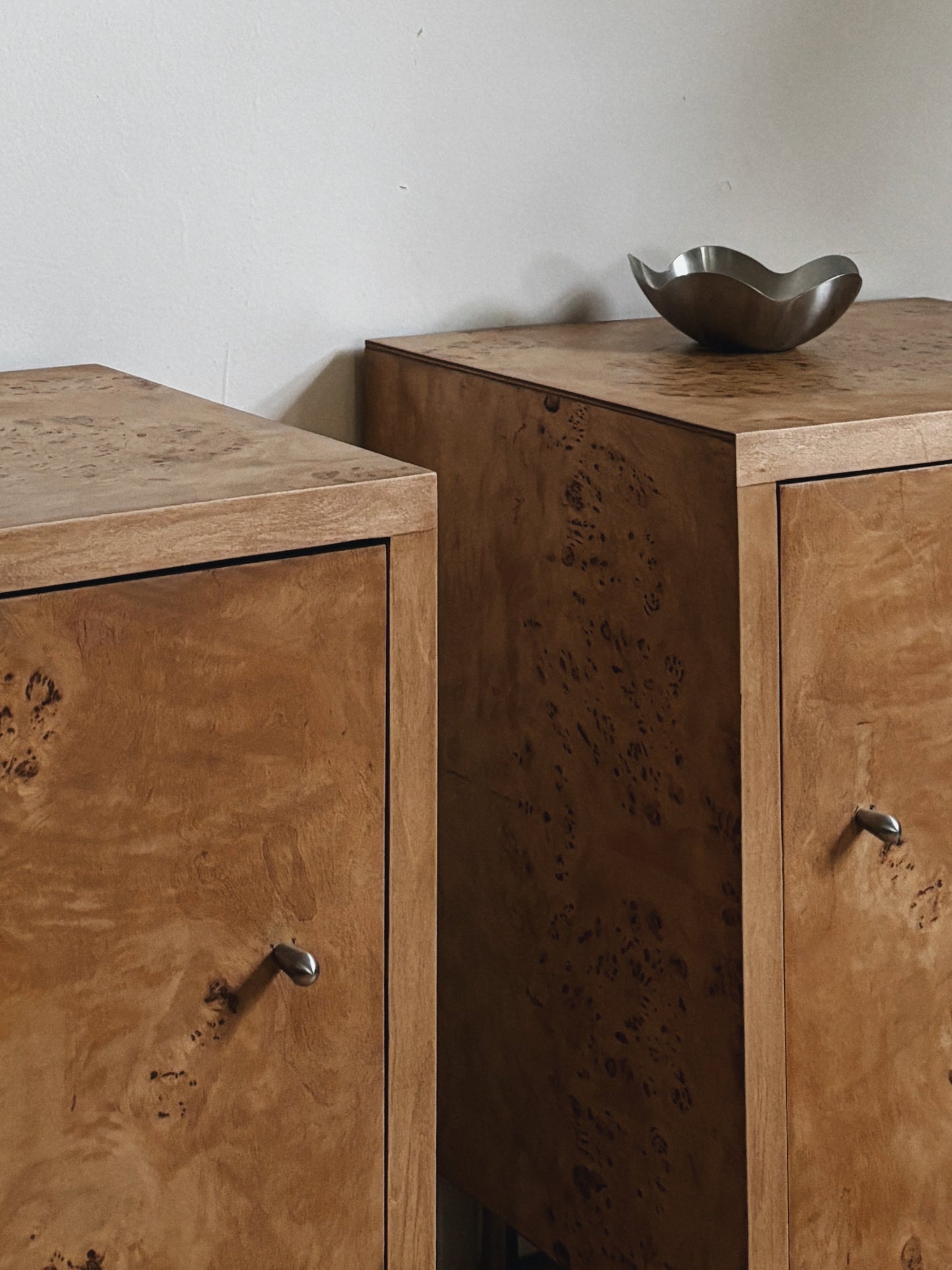 Burl Bedside Tables