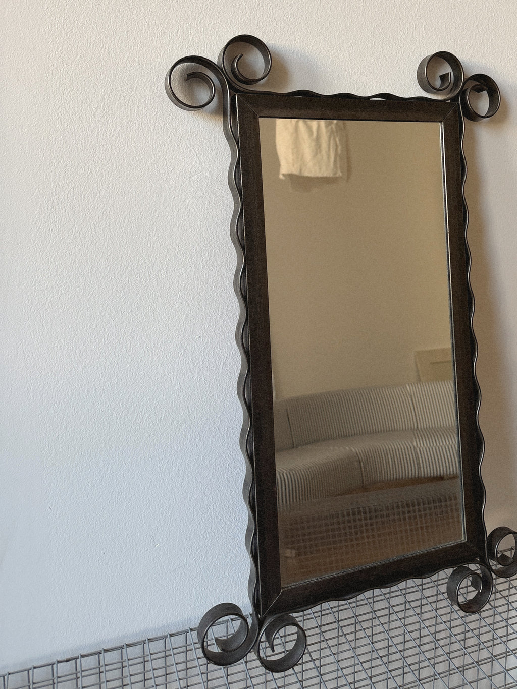 Curly Steel Mirror