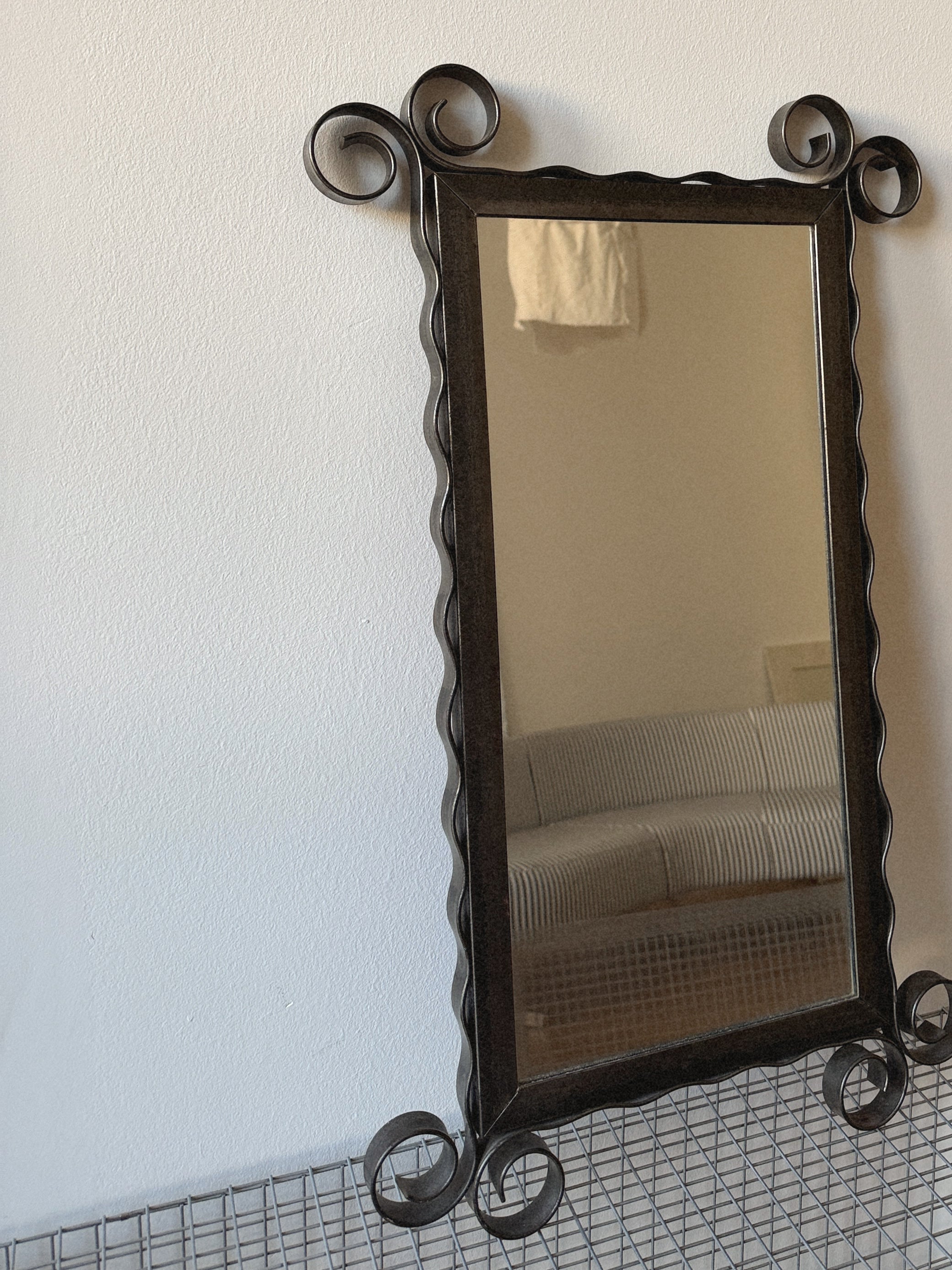 Curly Steel Mirror