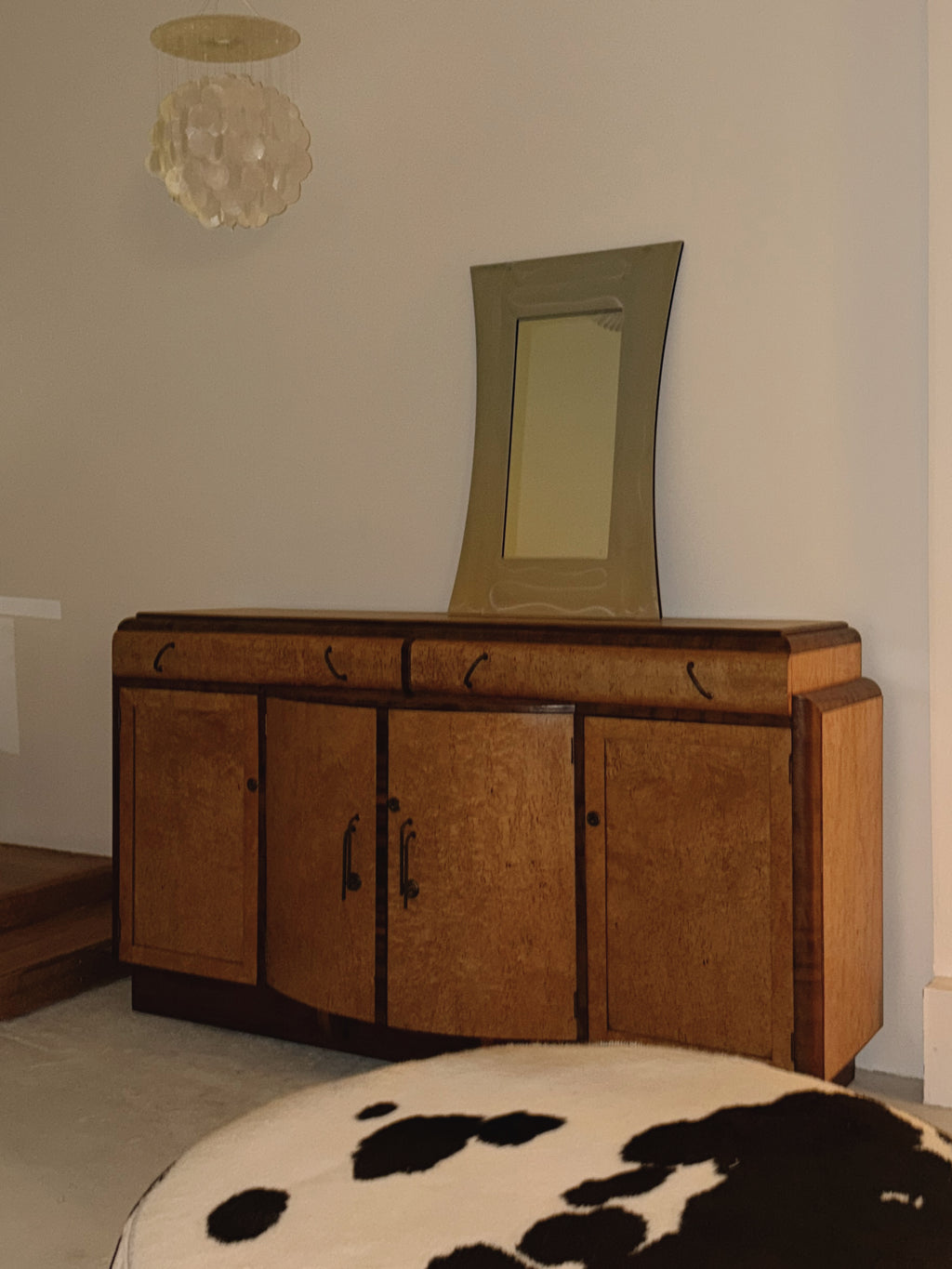 Art Deco Burl Sideboard