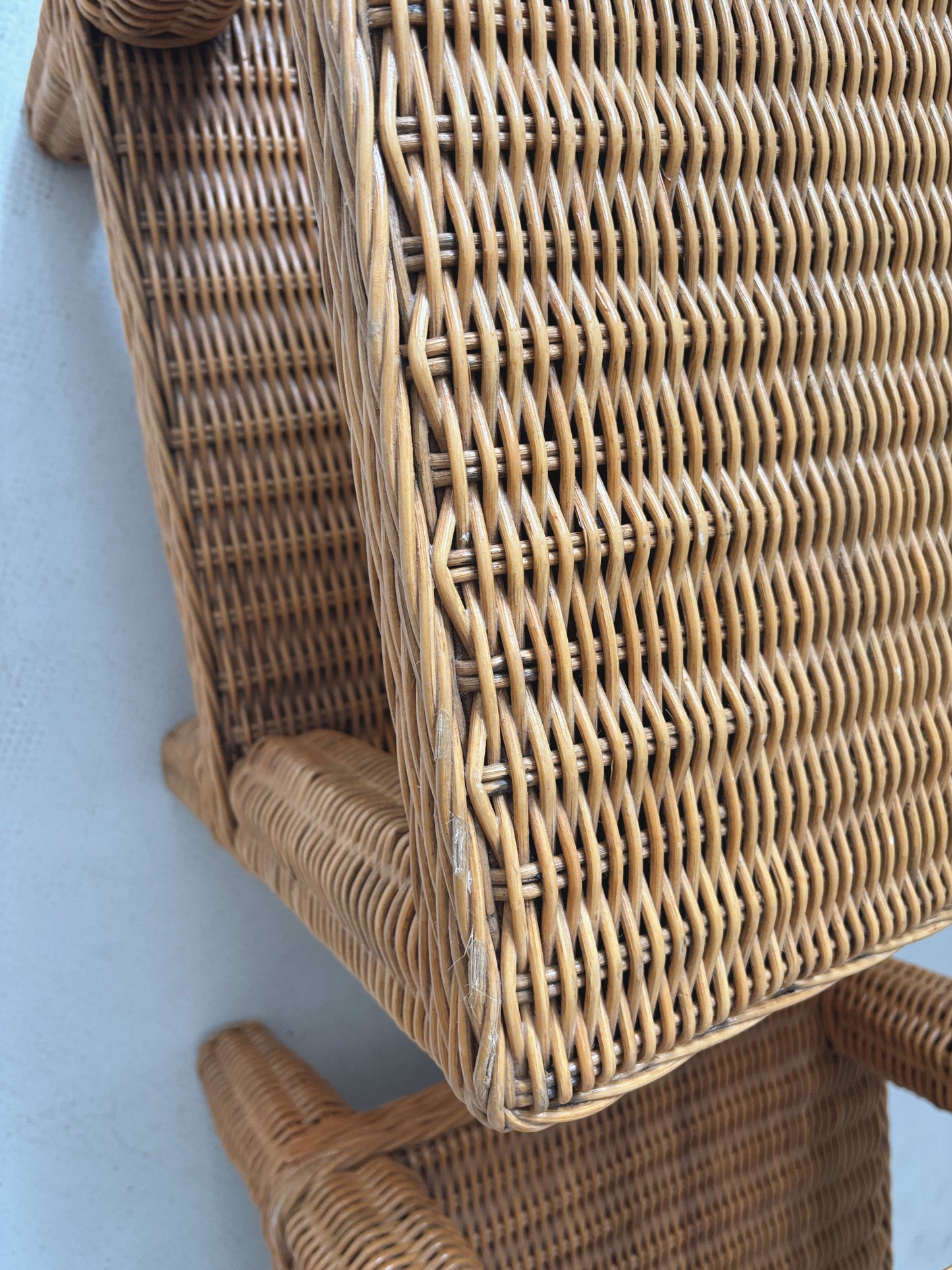 Pair of Rattan Bedside Tables