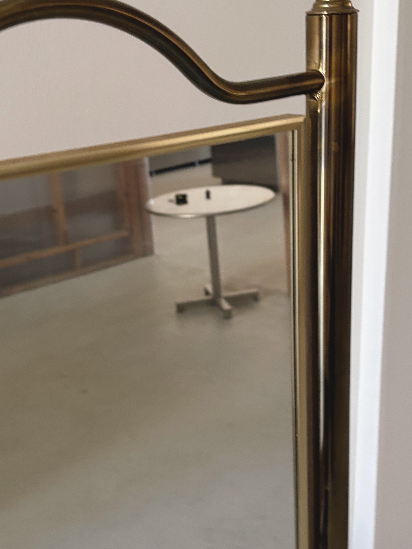 Brass Standing Mirror
