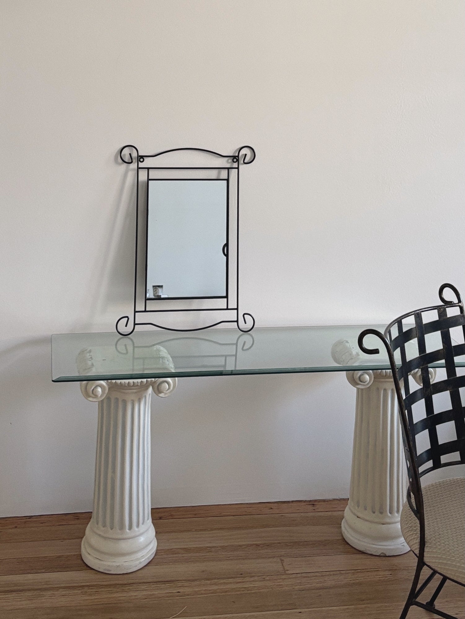 Curled Steel Mirror