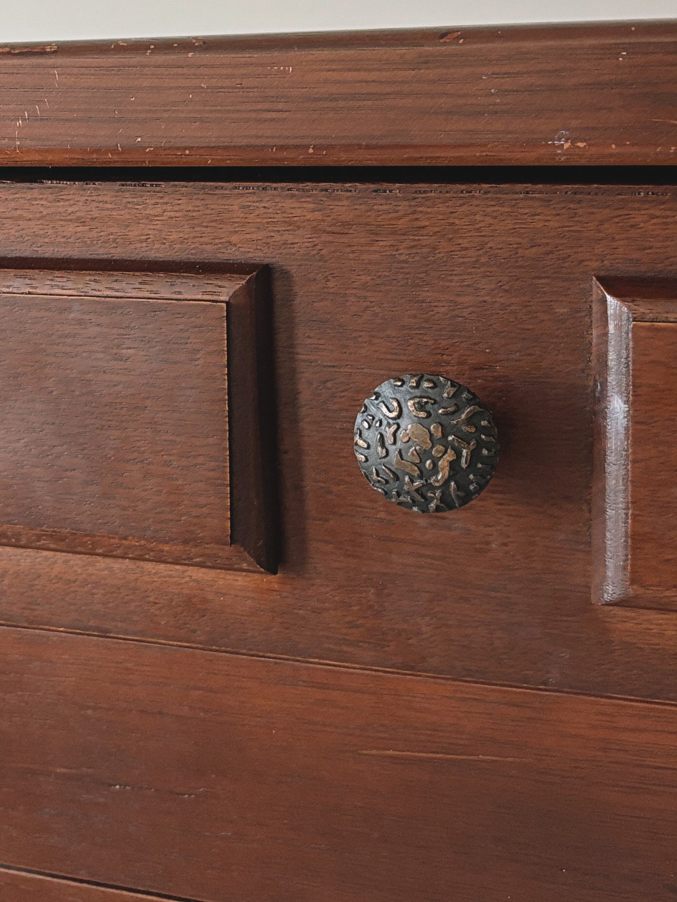 1970s Brutalist Walnut Sideboard