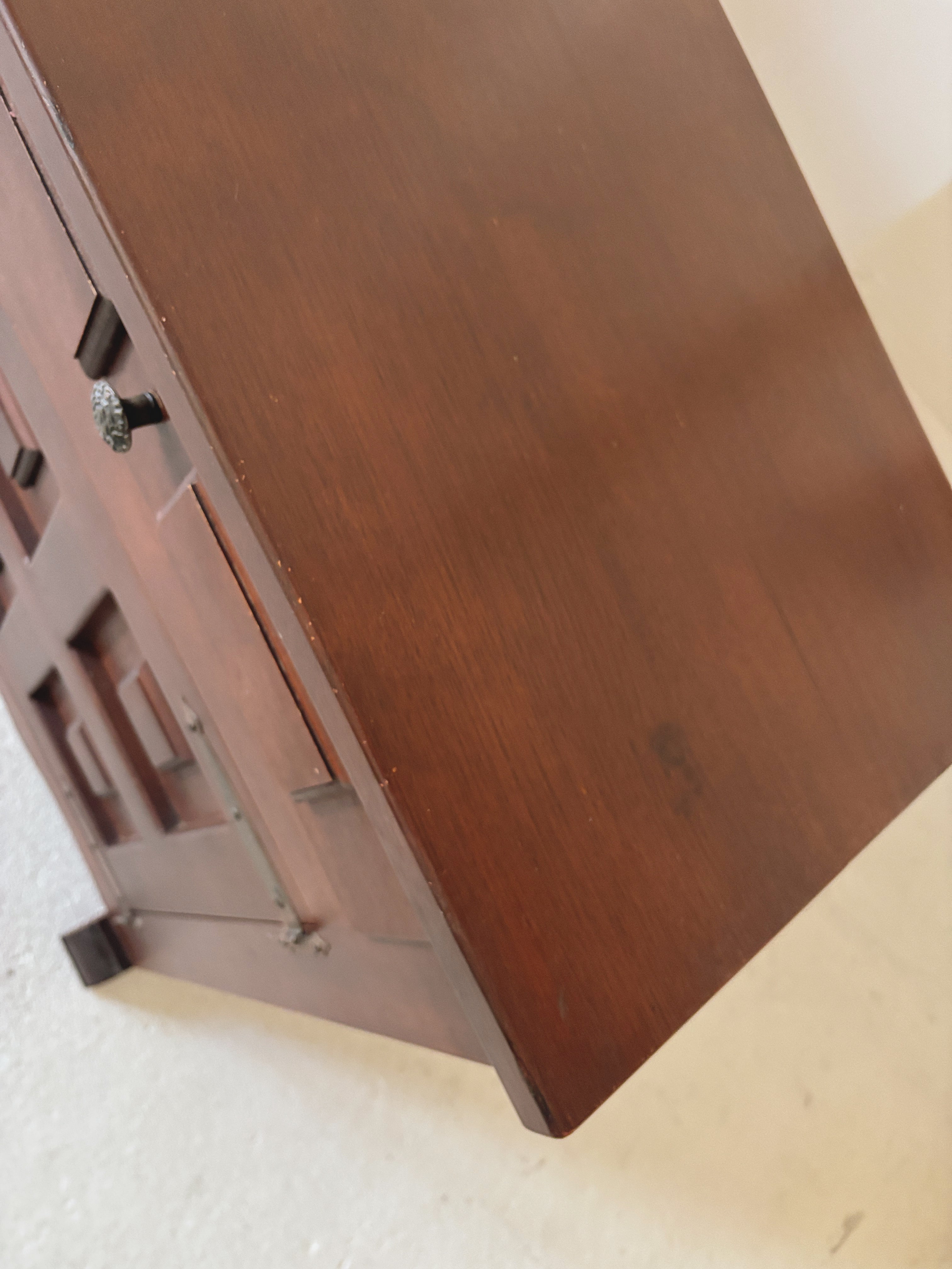 1970s Brutalist Walnut Sideboard