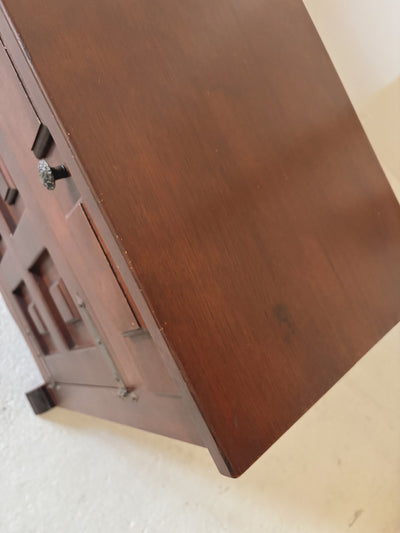 1970s Brutalist Walnut Sideboard
