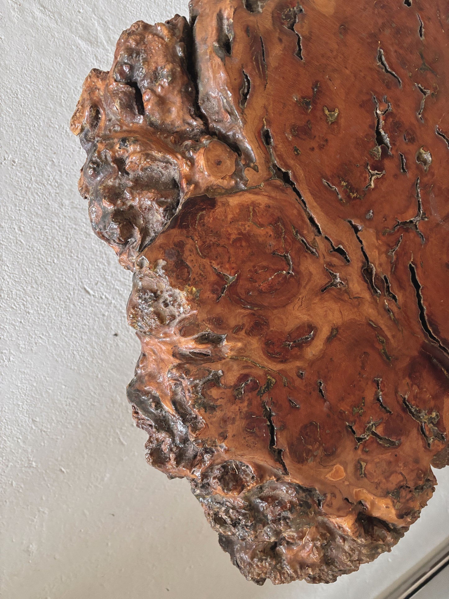 Organic Shaped Burl Coffee Table