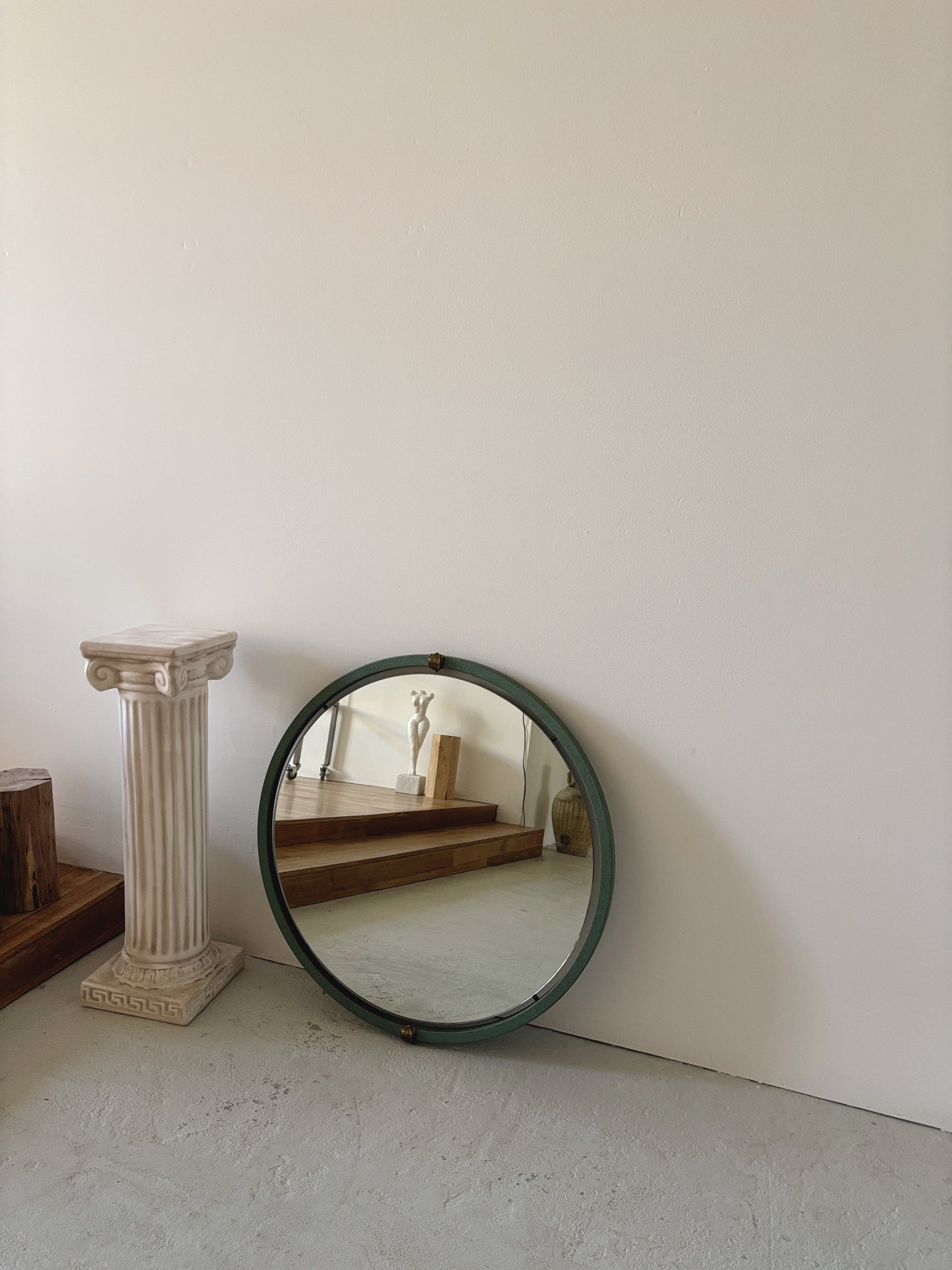 Round Post Modern Mirror