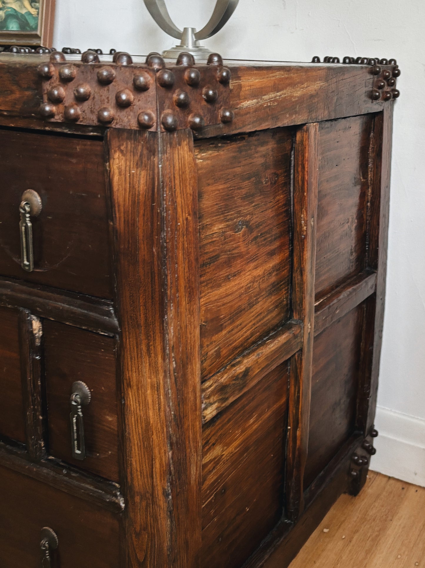 Brutalist Antique Multi Drawer Sideboard