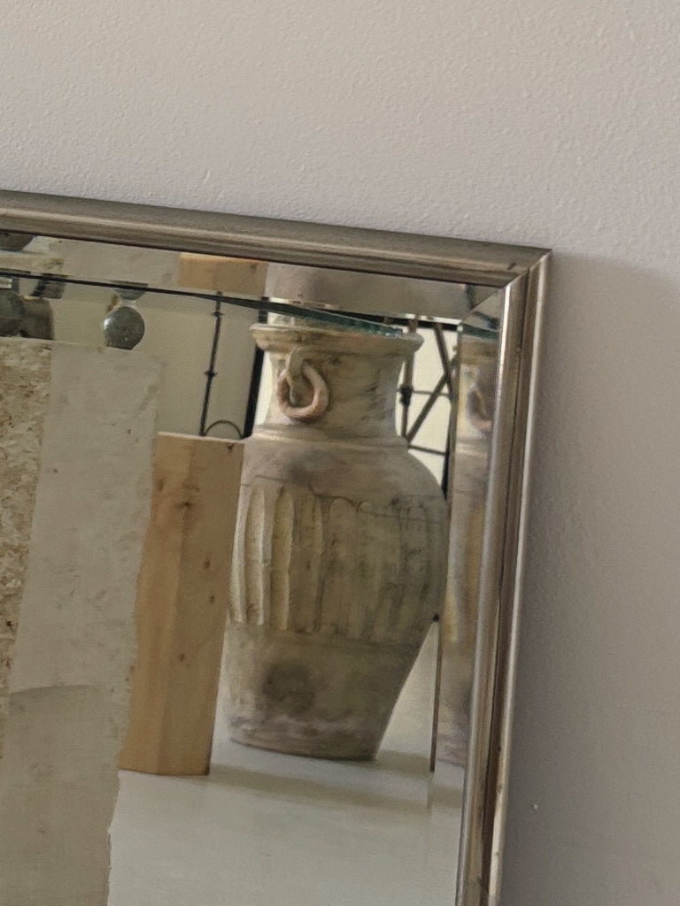Vintage Silver Ledge Mirror