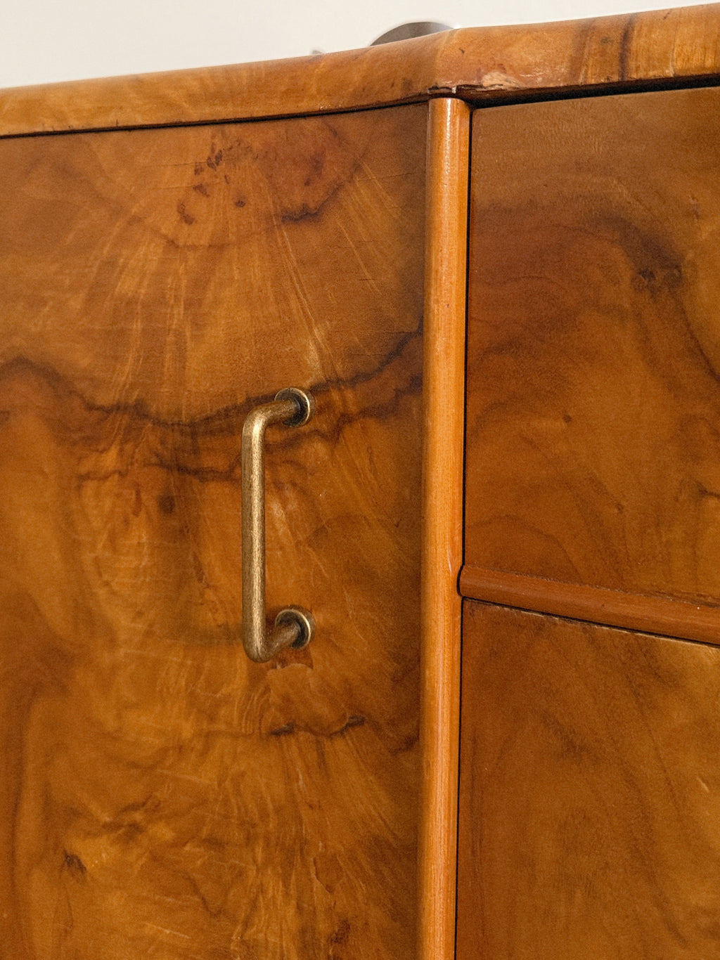 Walnut Burl Low Sideboard