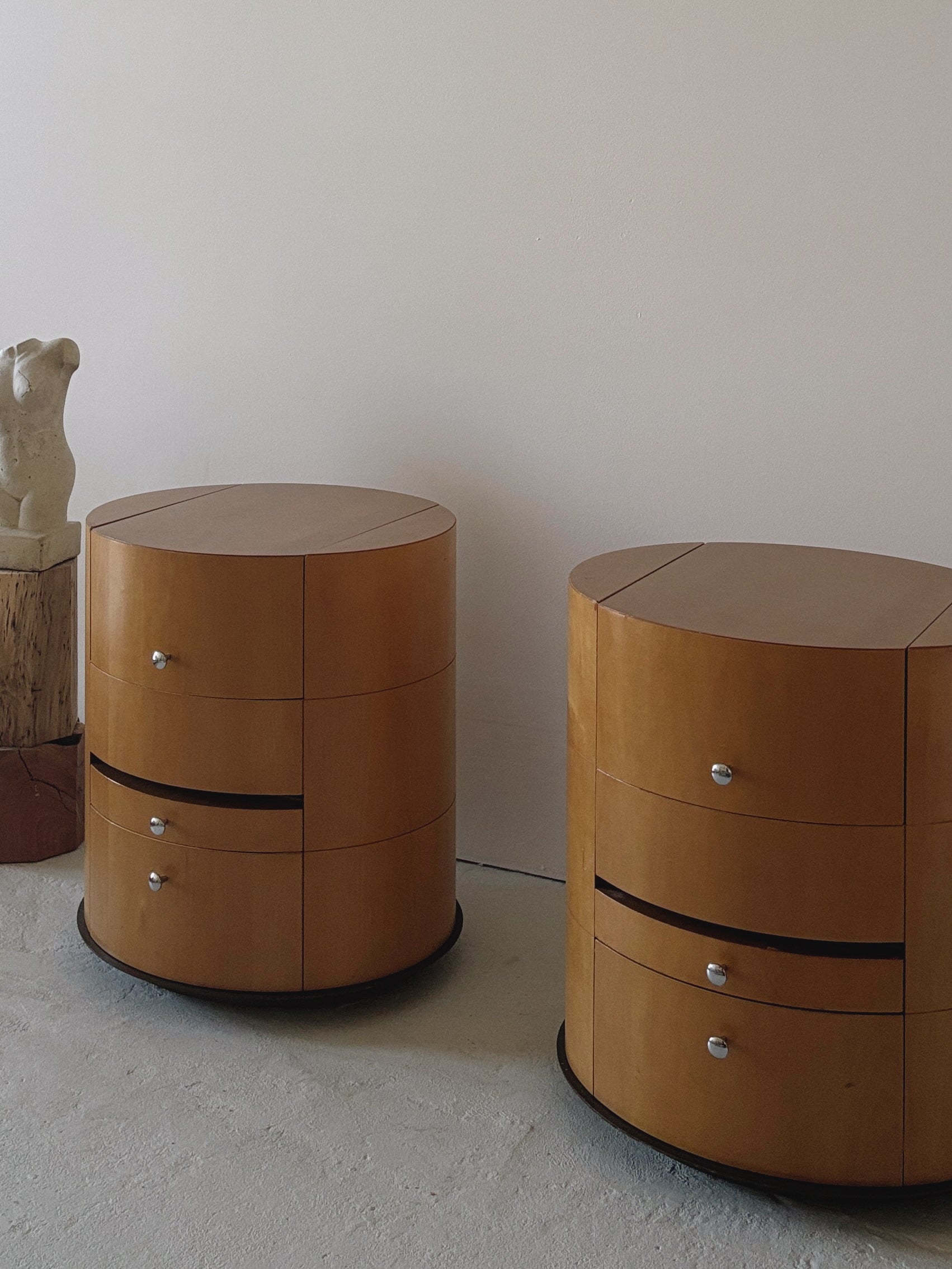 Oval 1990s Bedside Tables