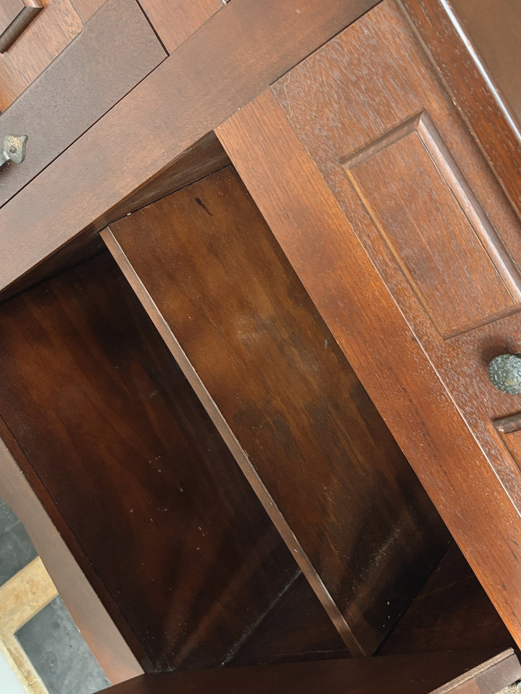 1970s Brutalist Walnut Sideboard